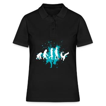 Breakdancer - Women's Polo Shirt - black - Front - Ailine (174cm)