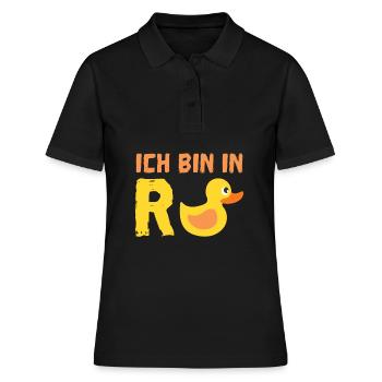 Rente - Frauen Polo Shirt - Schwarz - Vorne - Ailine (174cm)