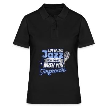 Jazz - Polo Femme - noir - Devant - Ailine (174cm)