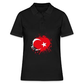 Turquie Musique turque - Polo Femme - noir - Devant - Ailine (174cm)