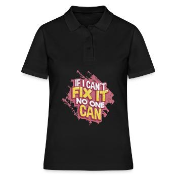 Handwerker - Frauen Polo Shirt - Schwarz - Vorne - Ailine (174cm)