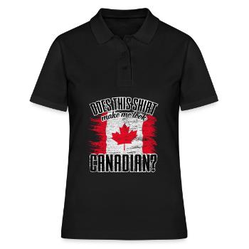 Kanada - Frauen Polo Shirt - Schwarz - Vorne - Ailine (174cm)