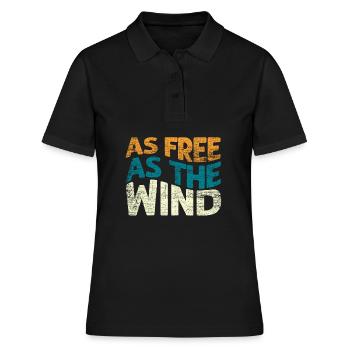 Surfer Surfen - Frauen Polo Shirt - Schwarz - Vorne - Ailine (174cm)