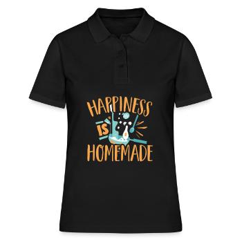 Kochen Koch - Frauen Polo Shirt - Schwarz - Vorne - Ailine (174cm)