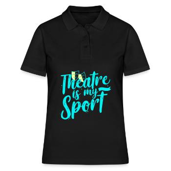 Acteur de théâtre - Polo Femme - noir - Devant - Ailine (174cm)