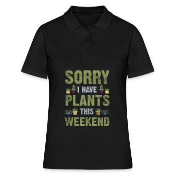 garden - Women's Polo Shirt - black - Front - Ailine (174cm)