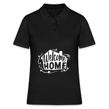 Willkommen Zuhause - Frauen Polo Shirt - Schwarz - Vorne - Ailine (174cm)