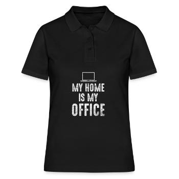 Home office - Women's Polo Shirt - black - Front - Ailine (174cm)