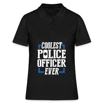 Policier police - Polo Femme - noir - Devant - Ailine (174cm)