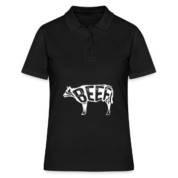 Steak de bœuf - Polo Femme - noir - Devant - Ailine (174cm)