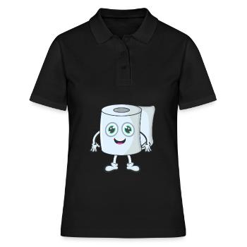 Papier toilette papier - Polo Femme - noir - Devant - Ailine (174cm)