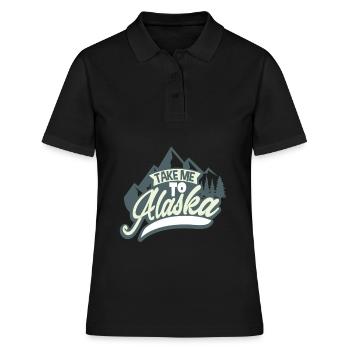 Alaska Natur - Frauen Polo Shirt - Schwarz - Vorne - Ailine (174cm)