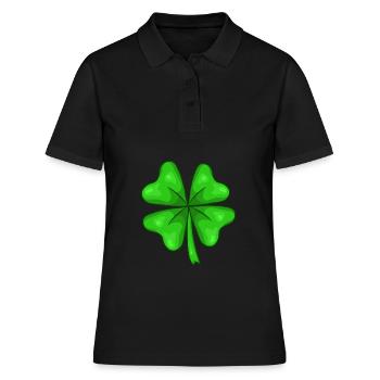 Shamrock bonne chance - Polo Femme - noir - Devant - Ailine (174cm)
