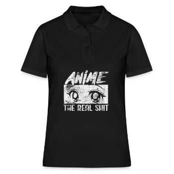 Anime - Frauen Polo Shirt - Schwarz - Vorne - Ailine (174cm)