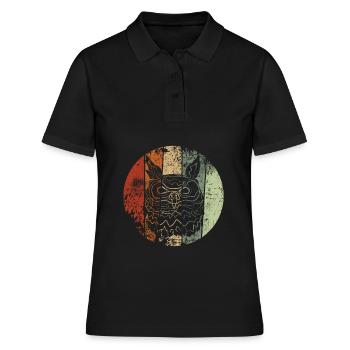 Owl eagle owl vintage - Women's Polo Shirt - black - Front - Ailine (174cm)