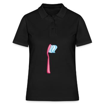 Brosse à dents - Polo Femme - noir - Devant - Ailine (174cm)