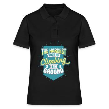 Klettern Kletterer - Frauen Polo Shirt - Schwarz - Vorne - Ailine (174cm)