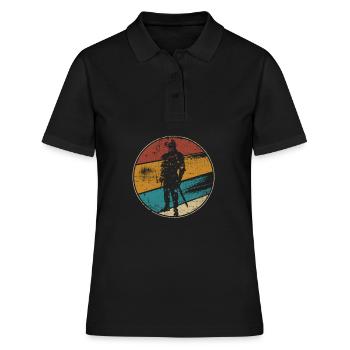 Chevaliers en armure vintage - Polo Femme - noir - Devant - Ailine (174cm)
