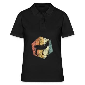 Chèvre crue bouc - Polo Femme - noir - Devant - Ailine (174cm)