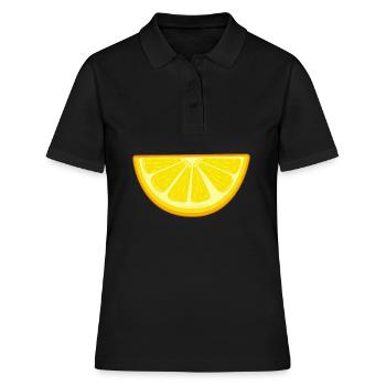 lemon - Women's Polo Shirt - black - Front - Ailine (174cm)
