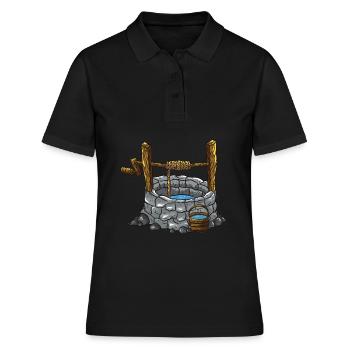 well - Women's Polo Shirt - black - Front - Ailine (174cm)