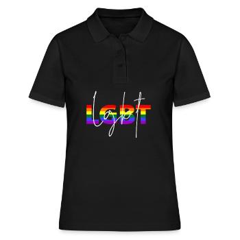 LGBT - Polo Femme - noir - Devant - Ailine (174cm)