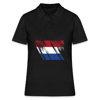 Pays-Bas Pavillon - Polo Femme - noir - Devant - Ailine (174cm)