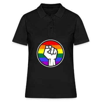 Les personnes LGBT - Polo Femme - noir - Devant - Ailine (174cm)