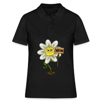 Pâquerette - Polo Femme - noir - Devant - Ailine (174cm)