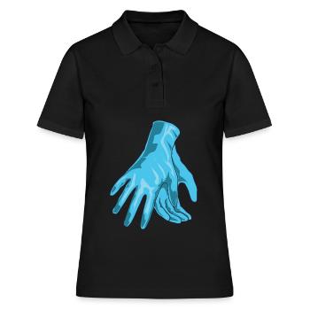 Handschuhe OP Arzt - Frauen Polo Shirt - Schwarz - Vorne - Ailine (174cm)