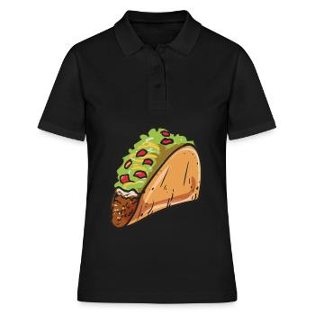 Taco - Frauen Polo Shirt - Schwarz - Vorne - Ailine (174cm)
