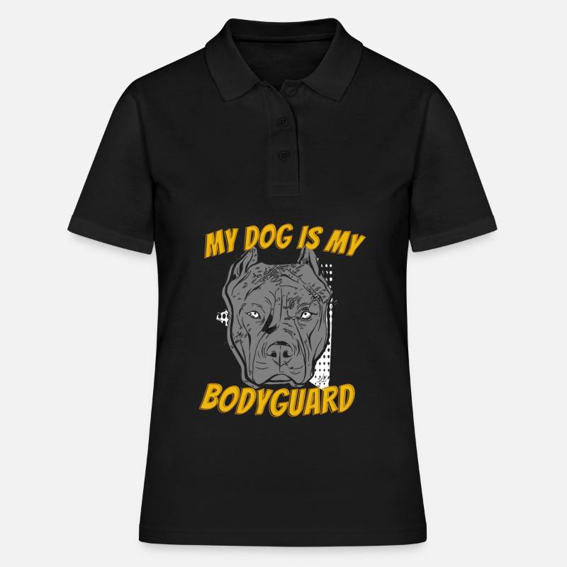 Pitbull américain Bully - Polo Femme - noir