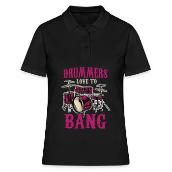 Batterie de batteur - Polo Femme - noir - Devant - Ailine (174cm)