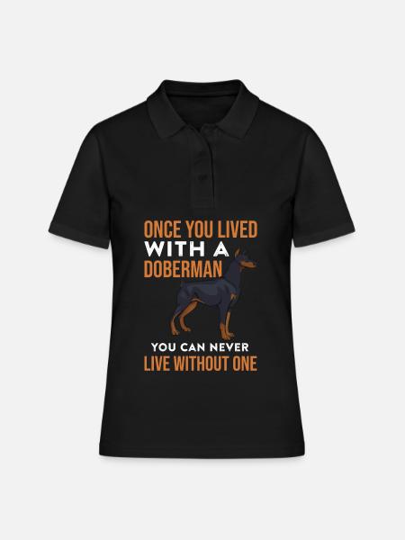 Dobermann - Frauen Polo Shirt - Schwarz