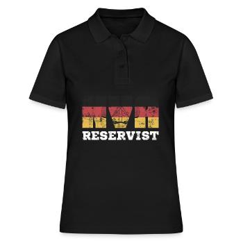 NVA reservist DDR Ostdeutschland Geschenk Ossi - Frauen Polo Shirt - Schwarz - Vorne - Ailine (174cm)