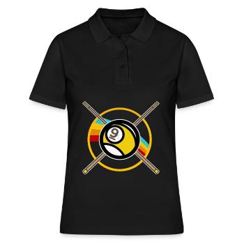 Billard 9 boules - Polo Femme - noir - Devant - Ailine (174cm)
