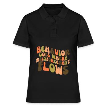 Le comportement va là où le renforcement coule - Polo Femme - noir - Devant - Ailine (174cm)