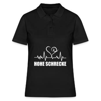 Heartbeat Hohe Schrecke - Frauen Polo Shirt - Schwarz - Vorne - Ailine (174cm)