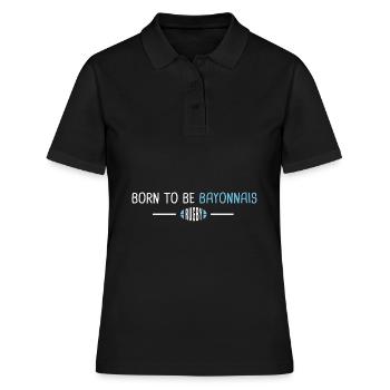Rugby Bayonne born to be Bayonnais - Polo Femme - noir - Devant - Ailine (174cm)