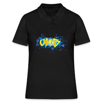 OMG - Frauen Polo Shirt - Schwarz - Vorne - Ailine (174cm)