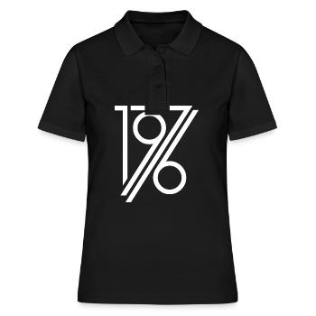 Cadeau d'anniversaire 1976 - Polo Femme - noir - Devant - Ailine (174cm)