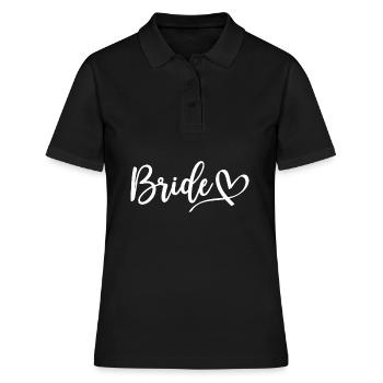 Cadeau de mariage d'anniversaire de mariage - Polo Femme - noir - Devant - Ailine (174cm)