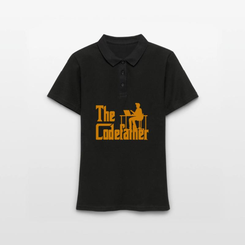 The Codefather Coding Programierer Geschenk Frauen Polo Shirt