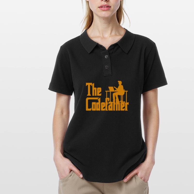 The Codefather Coding Programier Cadeau Polo Femme