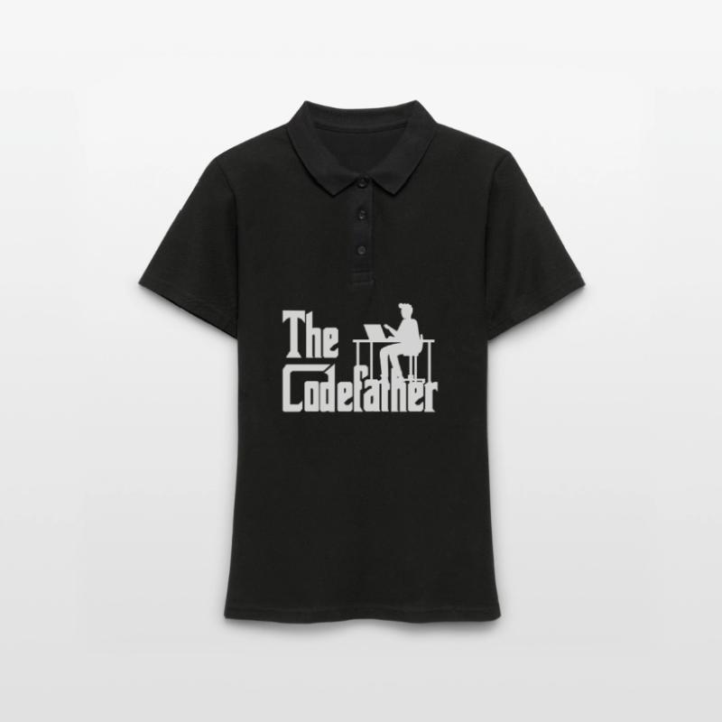 The Codefather Coding Programier Cadeau Polo Femme