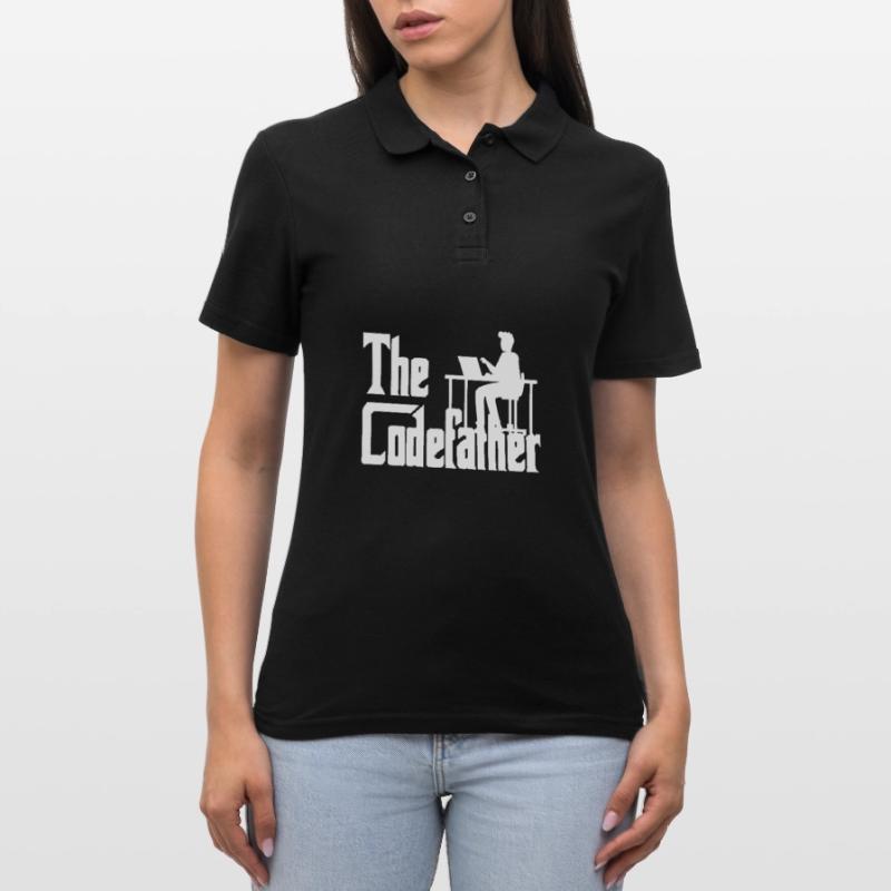 The Codefather Coding Programier Cadeau Polo Femme
