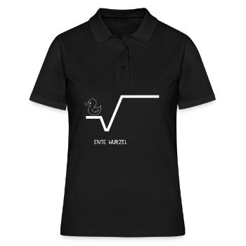 Ente Wurzel Mathe Enten Geschenk - Frauen Polo Shirt - Schwarz - Vorne - Ailine (174cm)