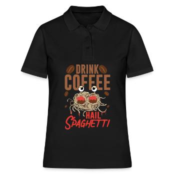 Monstre spaghetti volant FSM - Polo Femme - noir - Devant - Ailine (174cm)