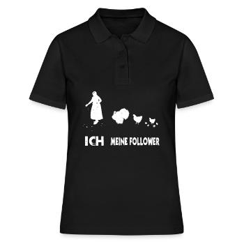 Hühner Bäuerin Bauernhof Frauen Follower - Frauen Polo Shirt - Schwarz - Vorne - Ailine (174cm)