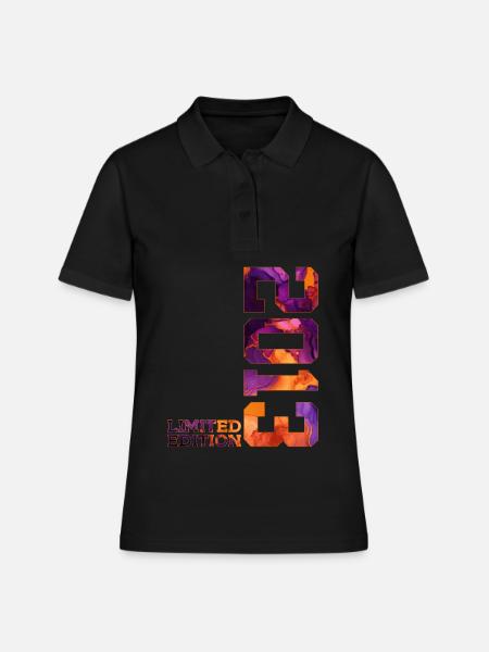 LIMITED EDITION 2013 13 JAHRE 13. GEBURTSTAG - Frauen Polo Shirt - Schwarz
